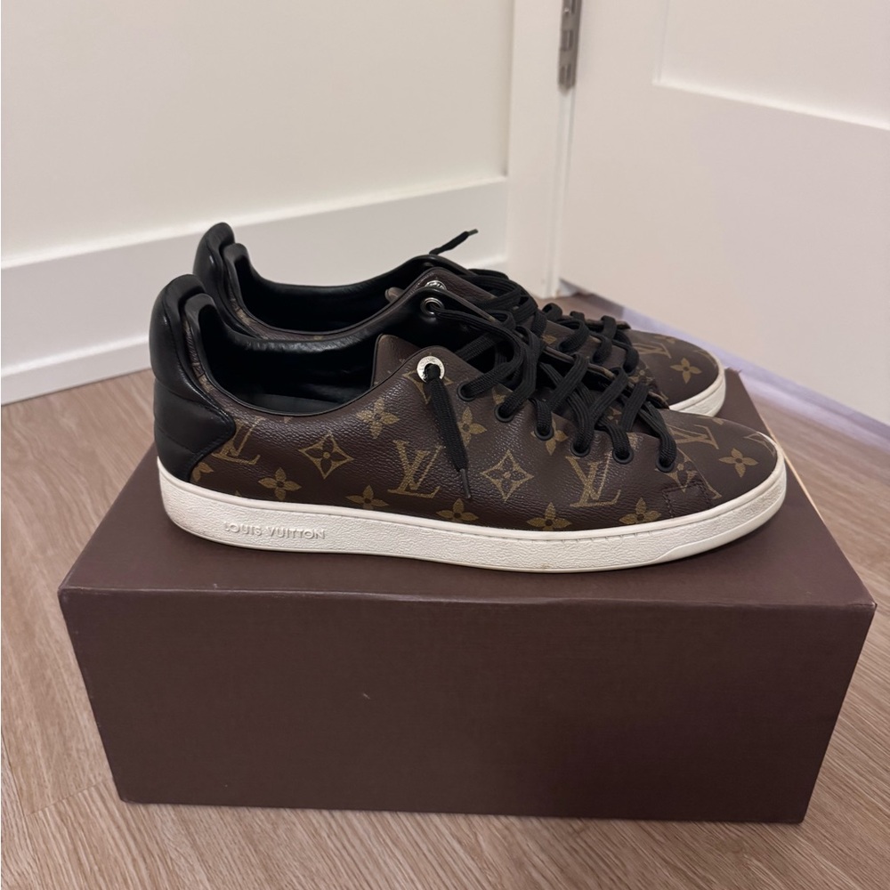 Louis Vuitton Monogram Brown and Black Sneakers